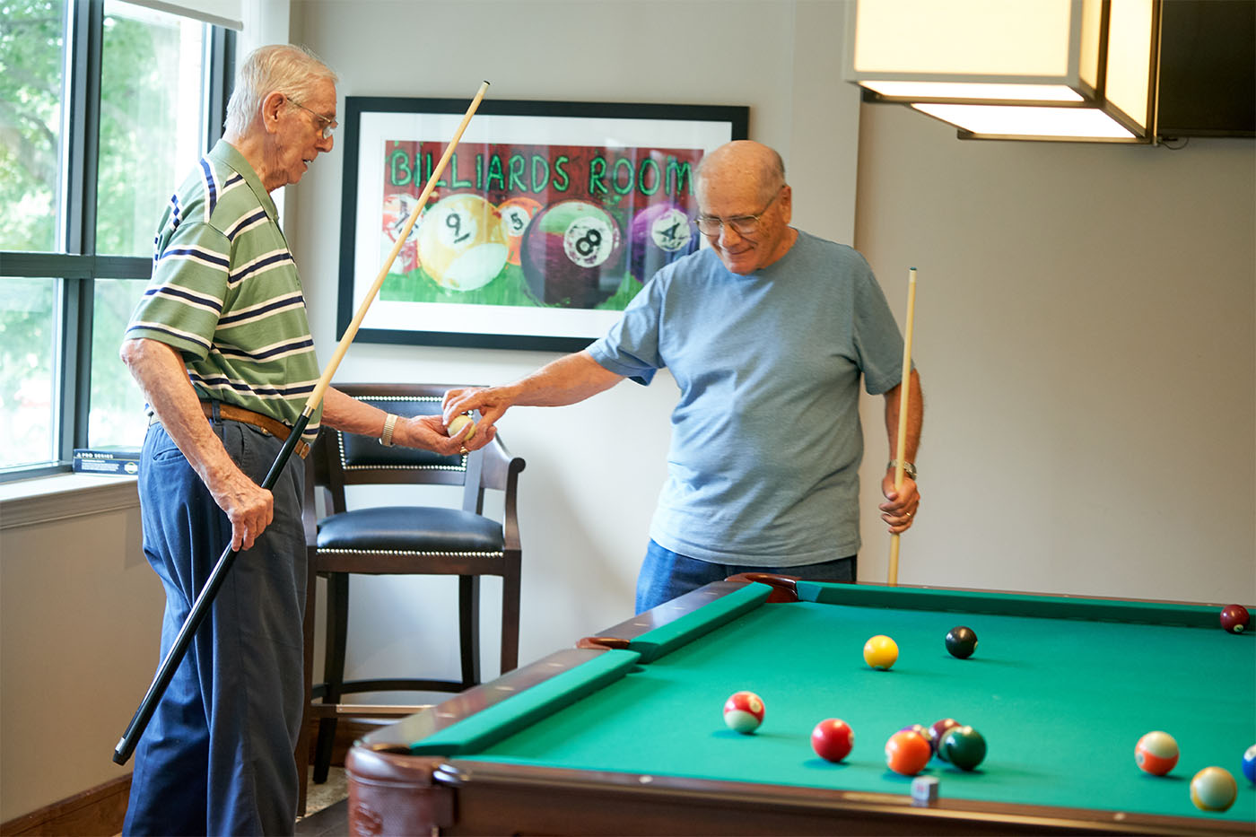 playing pool together