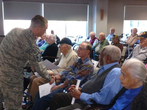 meeting the veterans